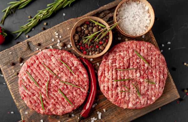 Fresh Beef Burgers (2 Pieces) - 250 gms with Marination Options