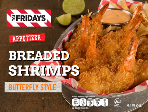 TGIF Breaded Shrimps Butterfly Style  - 250gm