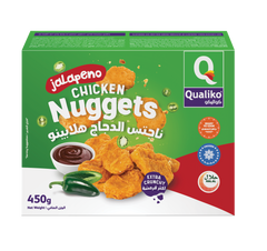 Qualiko Frozen  Jalapeno Chicken Nuggets IQF - 450gm