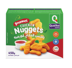 Qualiko Frozen  Gourmet Chicken Nuggets IQF - 450 gm