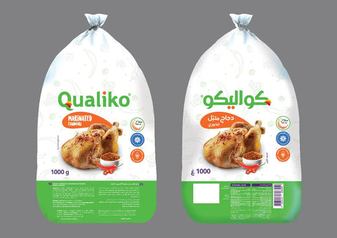 Qualiko Frozen Whole Chicken Marinated Tandoori - 1000gms