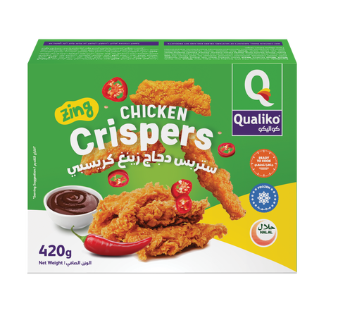 Qualiko Frozen  Zing Chicken Crisper Strips IQF - 420 gm