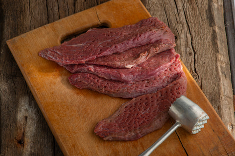 Fresh Pakistan Beef Steak Hammered  - 300 gms / 3 pcs