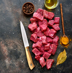 Hormone Free Natural Grazed Fresh Mutton Tikka - 250 gms with Marination Options