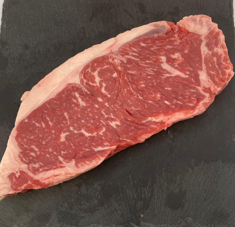 Australian Black Angus MB 3 New York Strip Steak